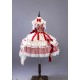 Hinana Queena Alice In Dreamland Tea Party Top and Skirt Sets(Reservation/4 Colours/Full Payment Without Shipping)